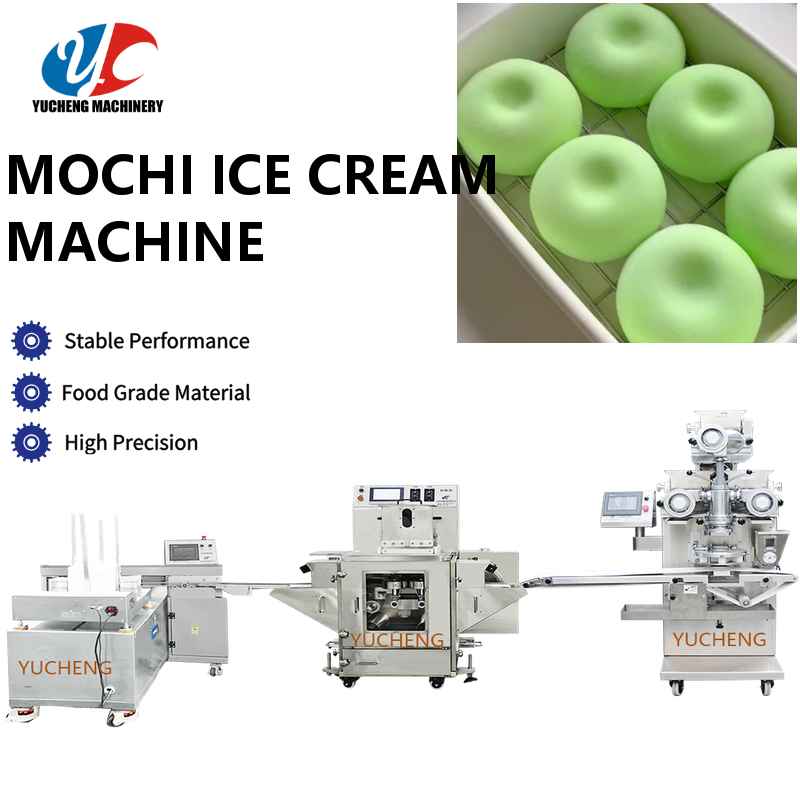 Commercial Use Mochi Ice Cream Line with Integrated Forming and Cutting System