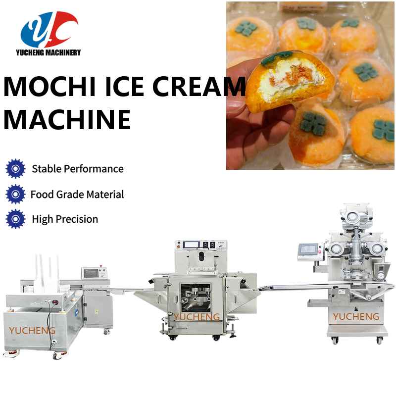 Commercial Mochi Ice Cream Encrusting Machine with Servo Control System